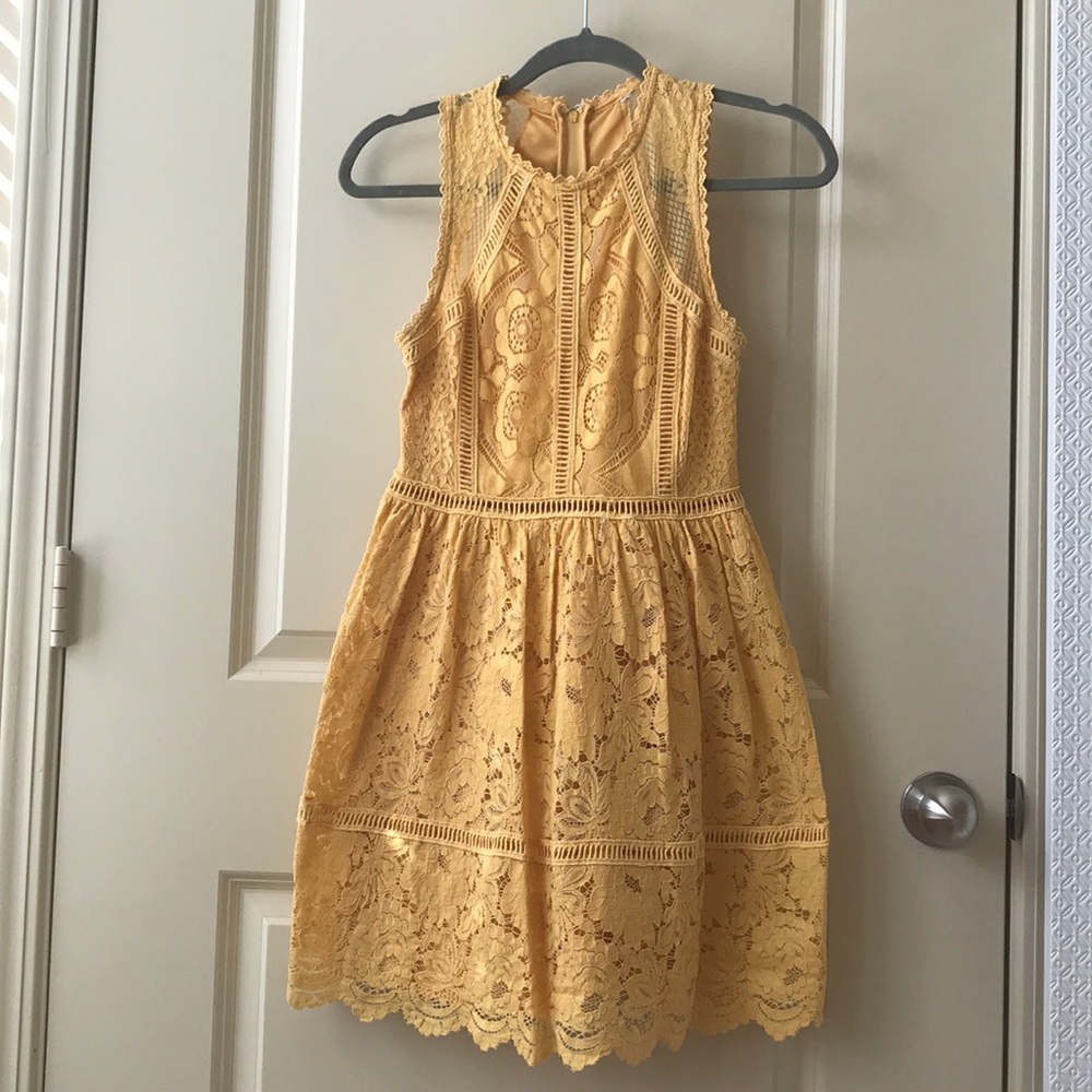 Yellow Lace Dress
